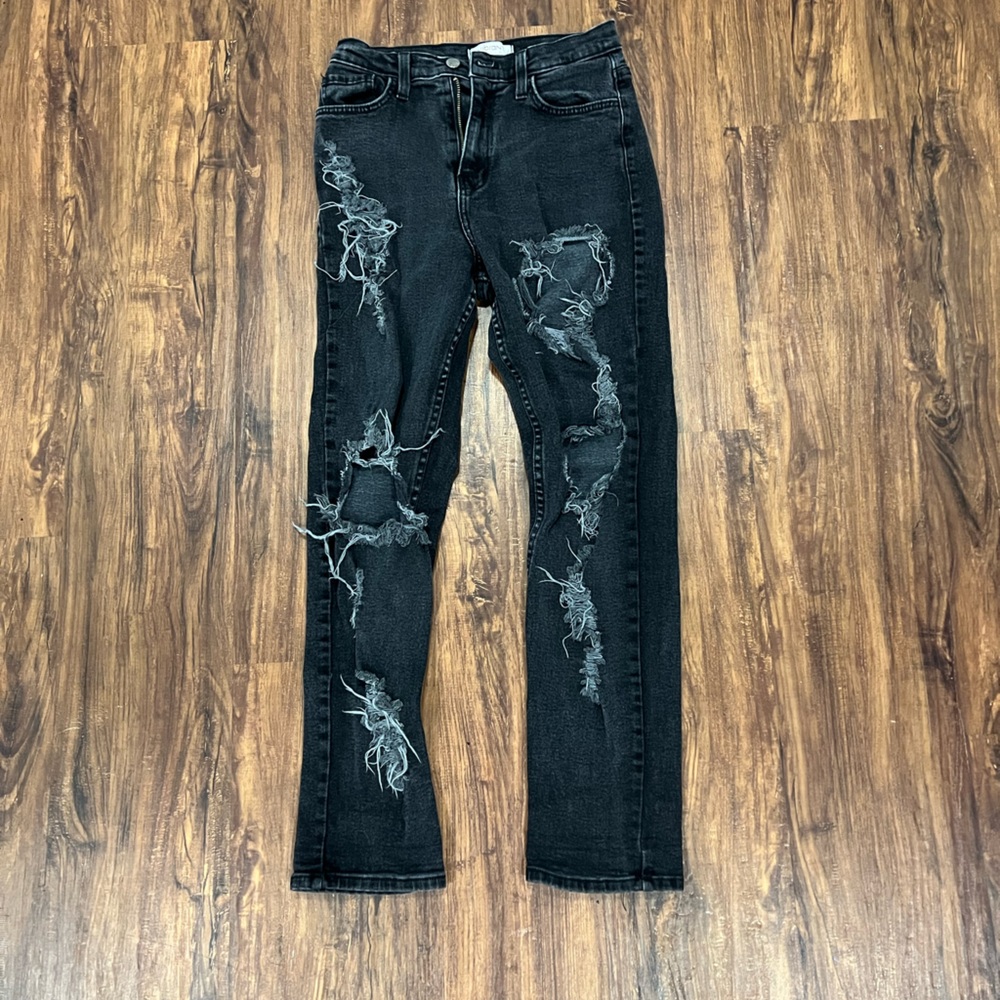 Vibrant MIU Black Boyfriend Jeans